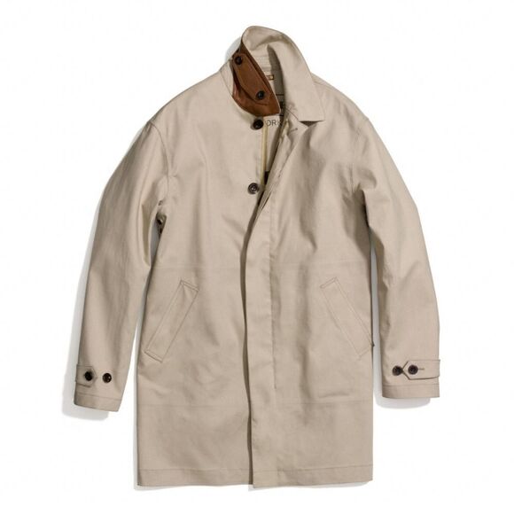 Coach Lightweight Hudson Car Coat Stone